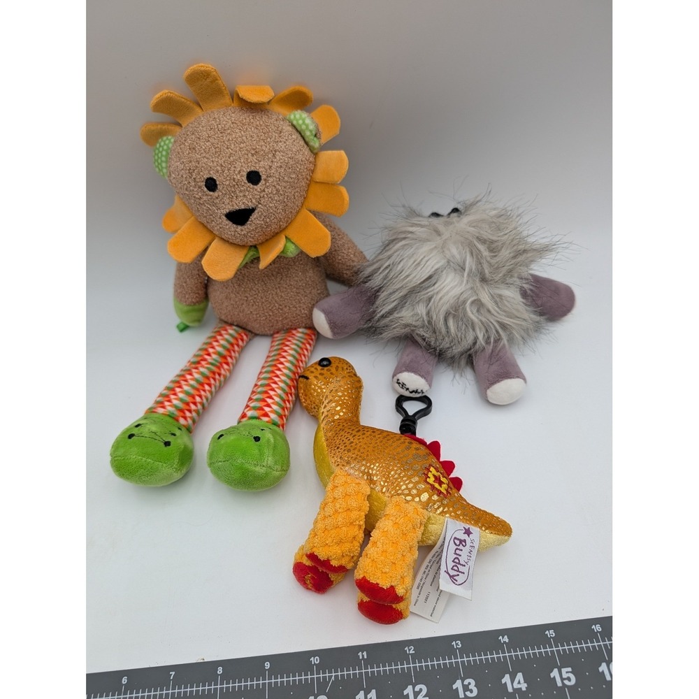 Scentsy Buddy Gleeful‎ Grape Clip On Luka Lion Dinosaur Plush Lot